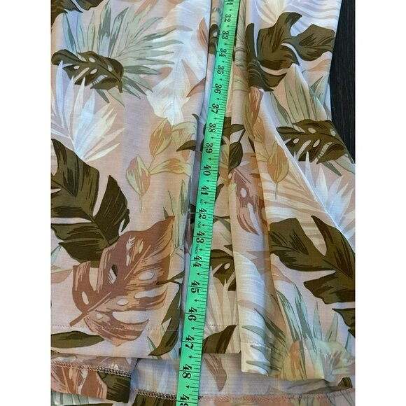 Bonnie Jean Girls Halter Maxi Dress With Tropical Leaf Print Size 16 - Picture 6 of 6